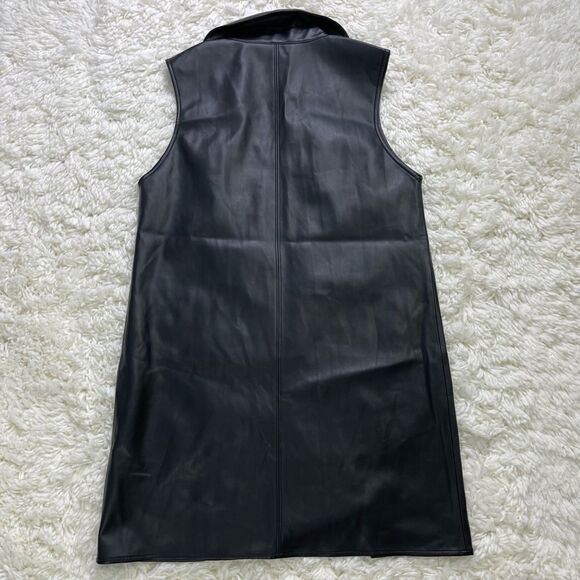 ALEXANDER WANG Vegan Leather Washable Sleeveless Dress - Picture 6 of 6
